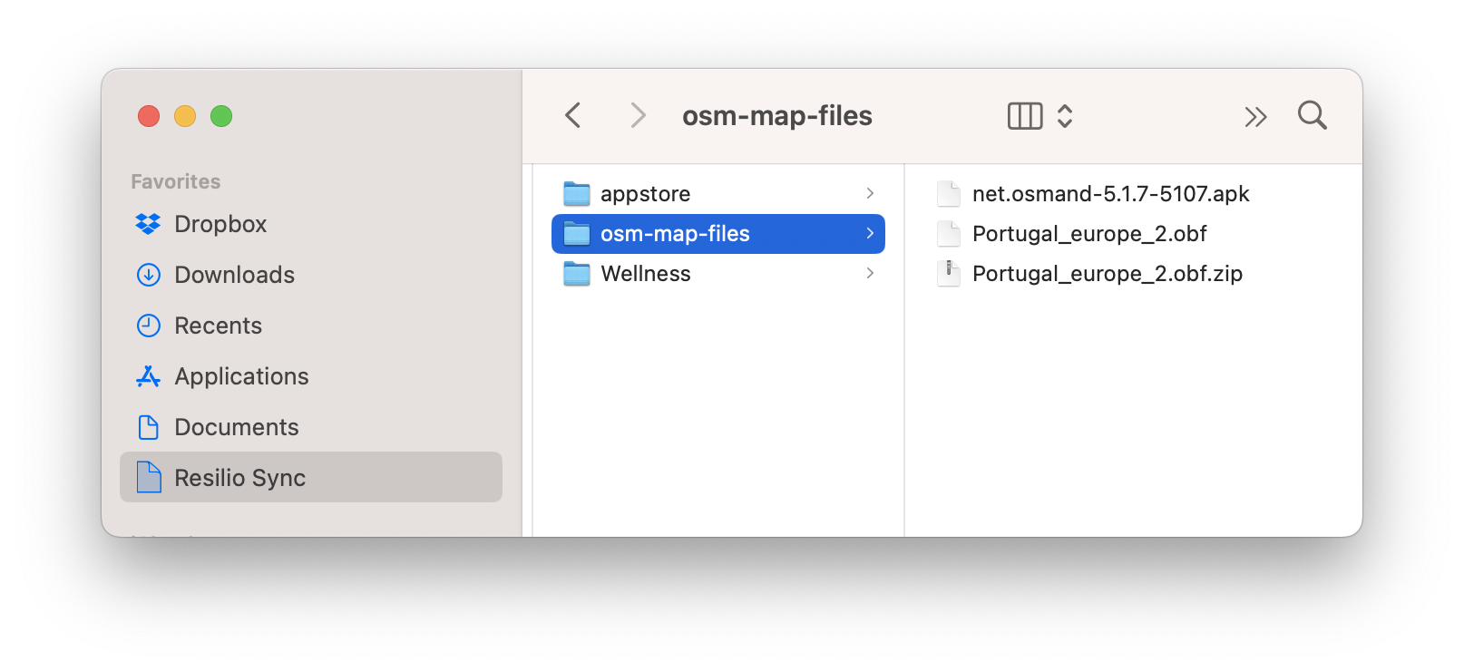 Директория USB при просмотре в Finder на компьютере